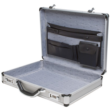 RoadPro® 17.5-inch Silver Aluminum Briefcase product image