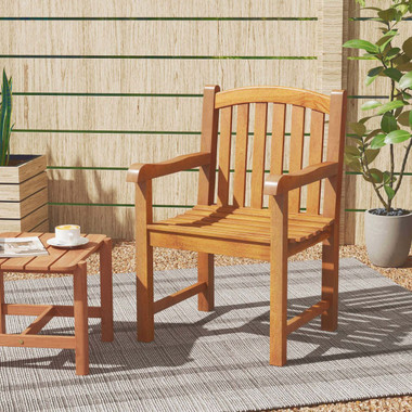 Teak Wood Patio Dining Chair (1-/2-/or 4-Pack) product image