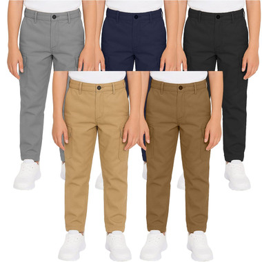 Boy’s Super Stretch Cotton Cargo Pants (1- or 3-Pack) product image