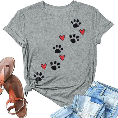 "Dog Mom" Paw Print Tee product image