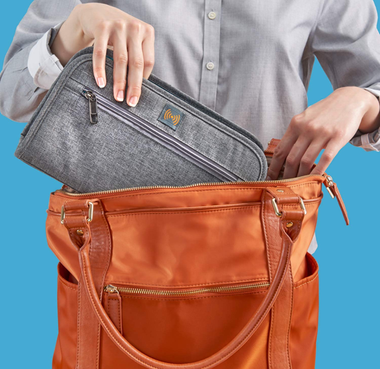 iMounTEK Purse Organizer Insert for Handbags, Tote Bag Organizer Insert,  Grey 