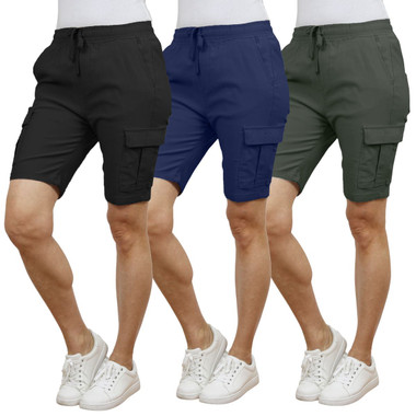 Women’s Flex Cargo Stretch Shorts (3-Pack) product image