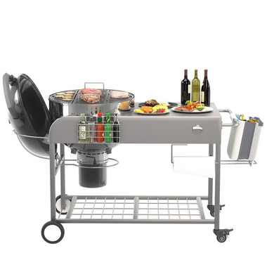 Outdoor Grill Table with Wheels product image