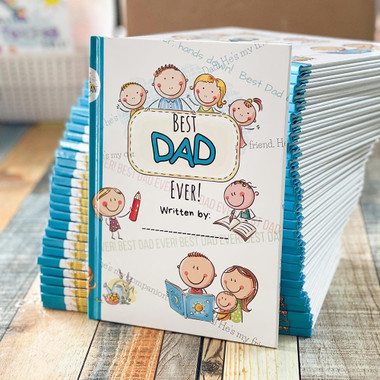 Fill-in-the-Blank Best Dad Ever Hardcover Book product image