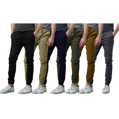 Men's Slim Fit Basic Stretch Joggers product image
