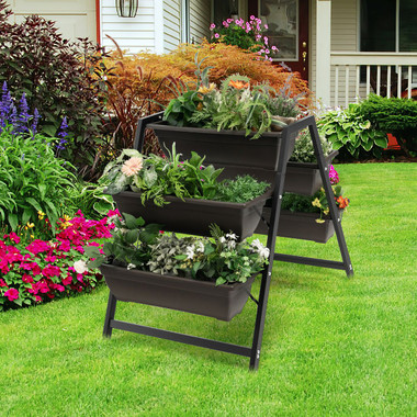 31”H Plant Stand with 5 Boxes product image