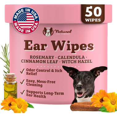 Essential Oil-Infused Dog Ear Wipes (50 Ct)  product image
