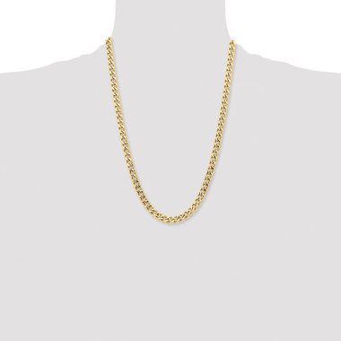 24" Stainless Steel Yellow IP-Plated 7.5mm Curb Chain product image