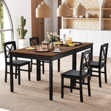 3-Piece Dining Table Set with Upholstered Seats  product image