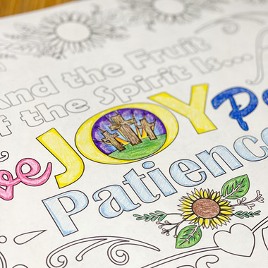 Large Scripture Coloring Poster product image