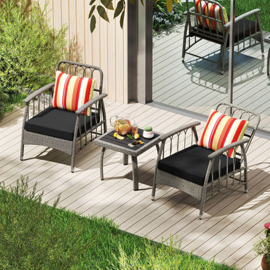 3-Piece Patio Furniture Set with Adjustable Backrests product image 3-Piece Patio Furniture Set with Adjustable Backrests product image