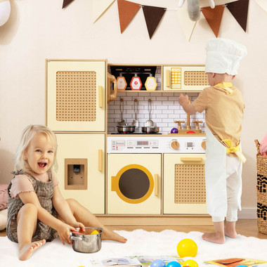 Wooden Kids Kitchen Playset with Realistic Sounds  product image