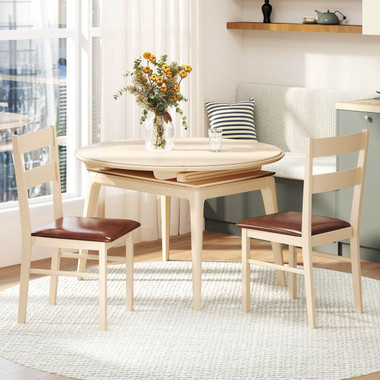 Wooden Dining Chairs with Curved Backrest  product image