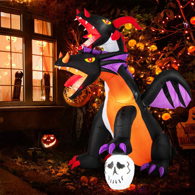 8-foot Inflatable Twin-Headed Dragon with LED Lights product image 8-foot Inflatable Twin-Headed Dragon with LED Lights product image