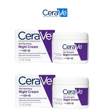 CeraVe Skin Renewing Night Cream, 1.7 oz (2-Pack) product image