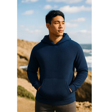 Men's Waffle Knit Thermal Pullover Hoodie (3-Pack) product image