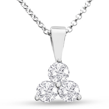 1 Carat Lab Grown Diamond Triangle Necklace product image 1 Carat Lab Grown Diamond Triangle Necklace product image