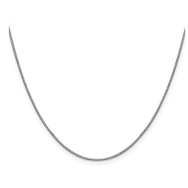 Box Chain Necklace in 14K White Gold product image