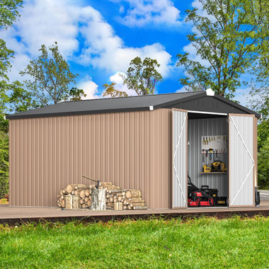 10' x 14' Outdoor Storage Shed with Lockable Doors product image 10' x 14' Outdoor Storage Shed with Lockable Doors product image