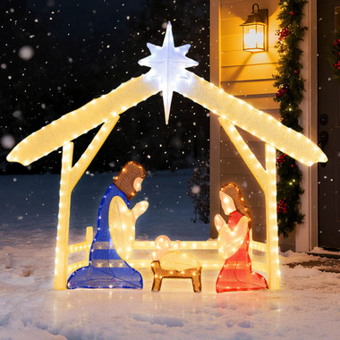 4-foot Lighted Nativity Scene product image 4-foot Lighted Nativity Scene product image