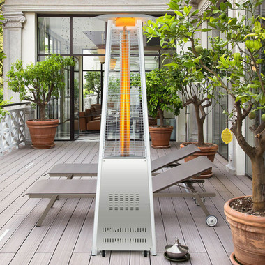 42,000 BTU Stainless Steel Pyramid Patio Heater  product image