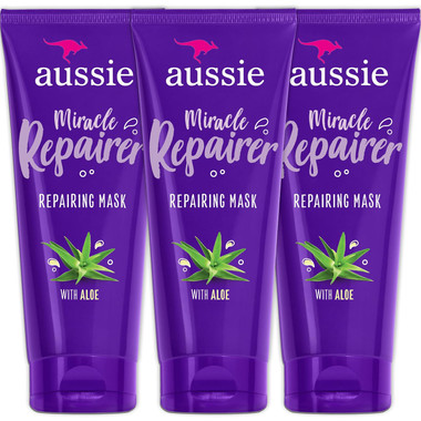 Aussie Miracle Repairer Reconstructing Hair Mask (3- Pack) product image