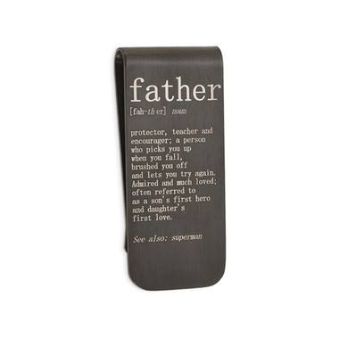 Stainless Steel "Father" Money Clip product image