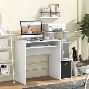 Home Office Computer Desk with Open Storage Shelf product image