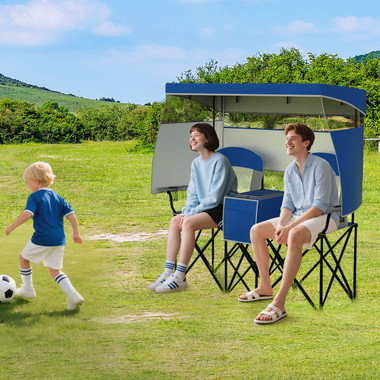 Oversized Double Beach Chair with Adjustable Canopy product image