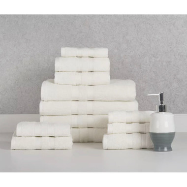 Bibb Home® 12-Piece Egyptian Cotton Towel Set product image