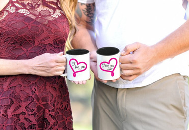 'I Love You More' Ceramic Mugs (Set of 2) product image
