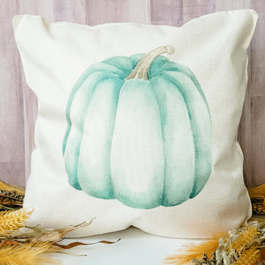 Blue Pumpkin Pillow Cover product image