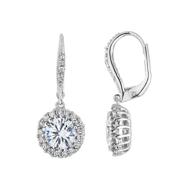 2.50 Carats (ctw) Crystal Drop Dangle Earring in Sterling Silver product image