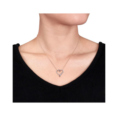 3/4 Carat (ctw) Lab-Created White Sapphire Pendant Necklace  product image