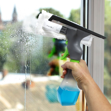 3-in-1 Window Cleaner Spray, Scrub, and Squeegee product image