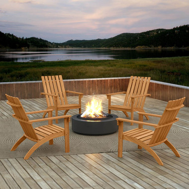 Patio Adirondack Chair with 100° Reclined Backrest product image