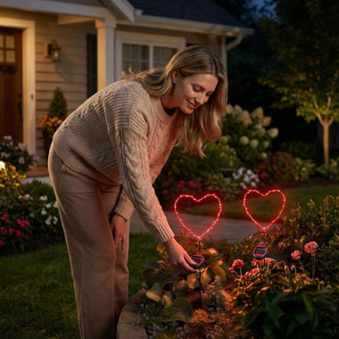 Solar Powered LED Garden Stake Light (Set of 2) product image