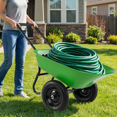 2-Tire Garden Wheelbarrow product image