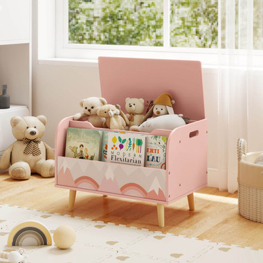 Kids  Wooden Toy Box  with  Bookcase product image