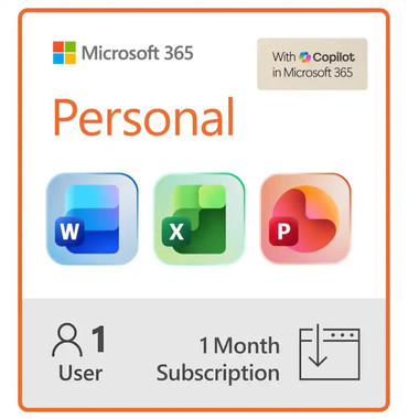 Microsoft 365 Personal 1-Month Subscription for 1 Person product image