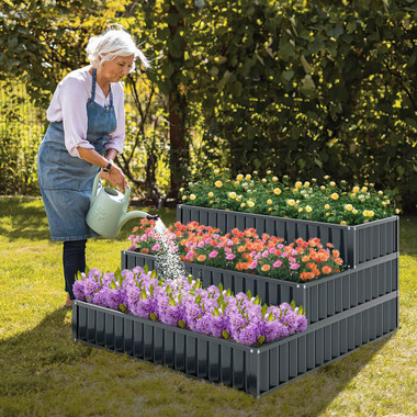 3-Tier Raised Garden Bed with 3 Large Planter Boxes product image