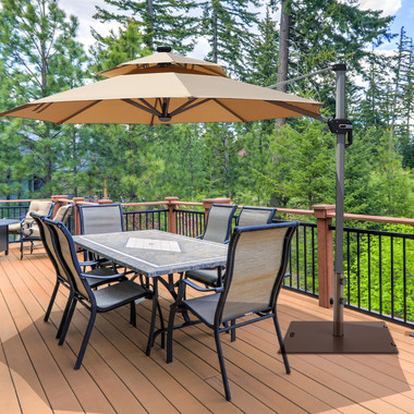 24" Patio Umbrella Base Stand with 2 Adjustable Tightening Knobs product image