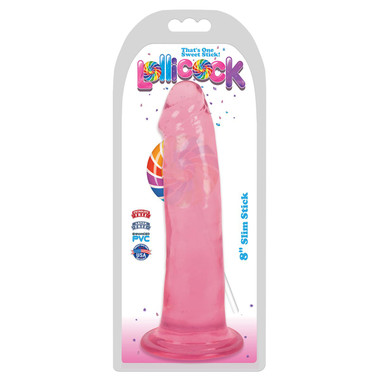8" Slim Stick Cherry Ice Dildo product image