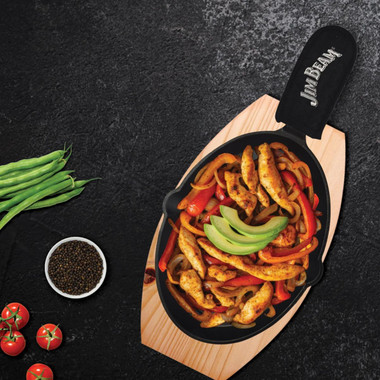 Jim Beam 3-Piece Cast Iron Skillet Set product image
