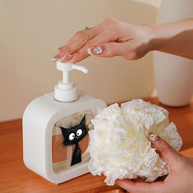 Cute Cat Print Soap Dispenser product image