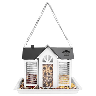 Metal Hanging Barn Bird Feeder House  product image