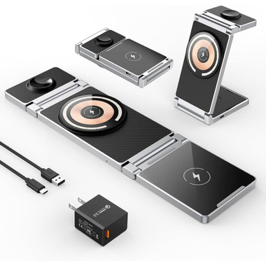 3-in-1 Magnetic Charging  Foldable Wireless Stand product image