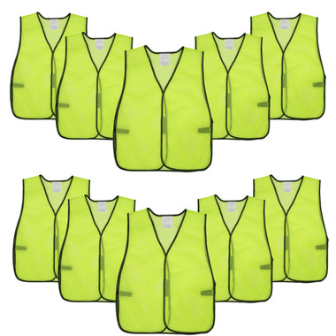 High Visibility Lime Safety Vest (10-Pack) product image