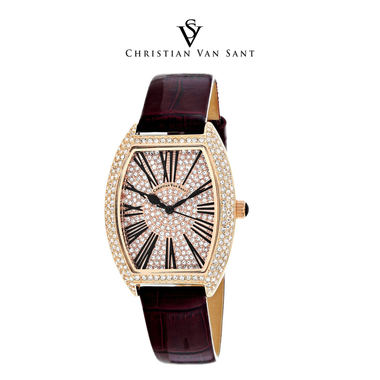 Christian Van Sant Women's Chic Rose Gold Dial Watch product image