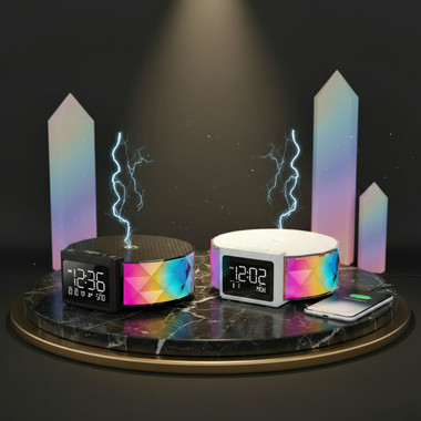 Ethos Thunder Charge Digital Display Wireless Charging Clock product image